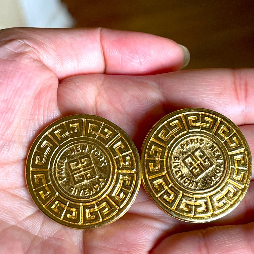 Vintage Givenchy clip on earrings